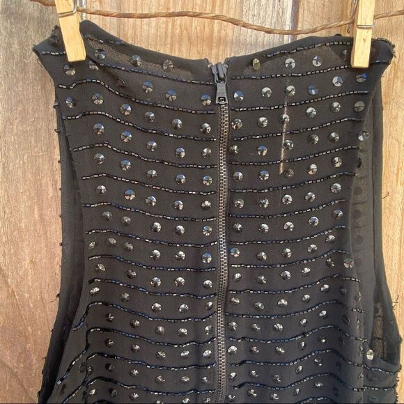 Alice + Olivia Sequin black Mini Dress size small - Picture 11 of 13